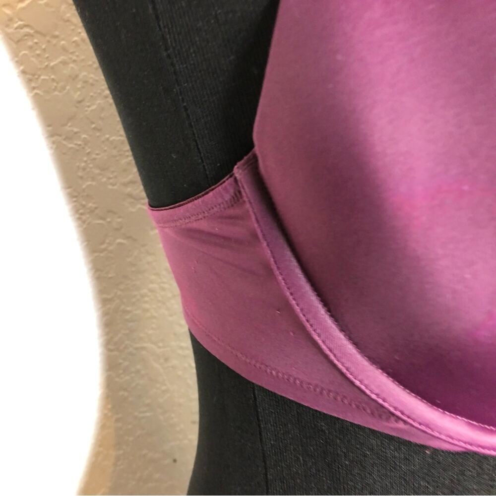 PINK Victoria's Secret purple wear everywhere T-shirt padded underwire bra 34D - Picture 5 of 14